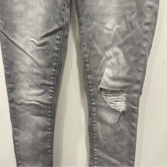 DL1961 Margaux Instasculpt Ankle Skinny Jeans in Willamina Raw Hem Size 24 Grey - Picture 4 of 16